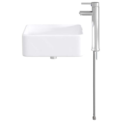 Bathroom Wash Basin Chrome 49 x 37 x 14 cm Metal