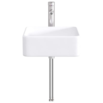 Bathroom Wash Basin Chrome 49 x 37 x 14 cm Metal