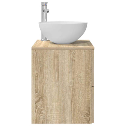 Wall-Mounted Sink Vanity Sonoma Oak 49.5 x 35 x 63 cm