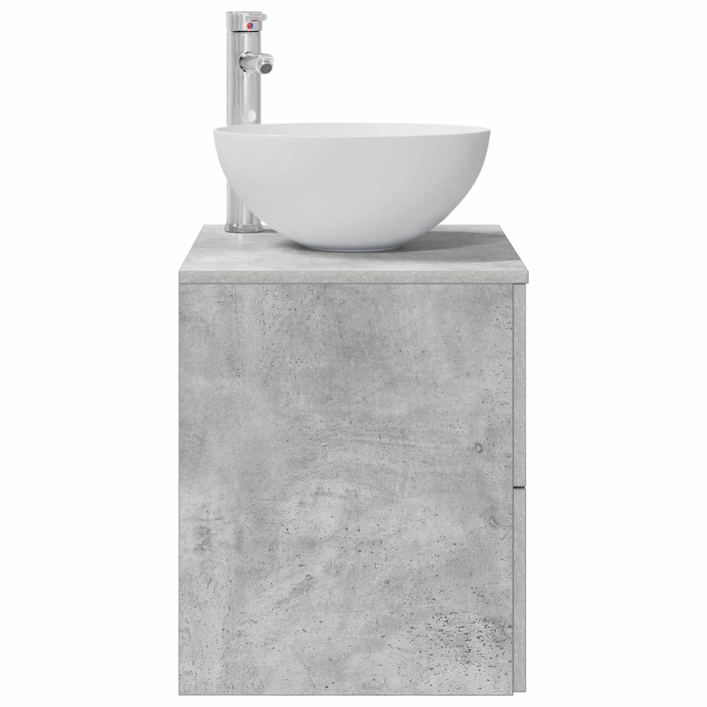 Wall-Mounted Sink Vanity Concrete Grey 49.5 x 35 x 63 cm