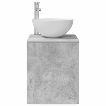 Wall-Mounted Sink Vanity Concrete Grey 49.5 x 35 x 63 cm