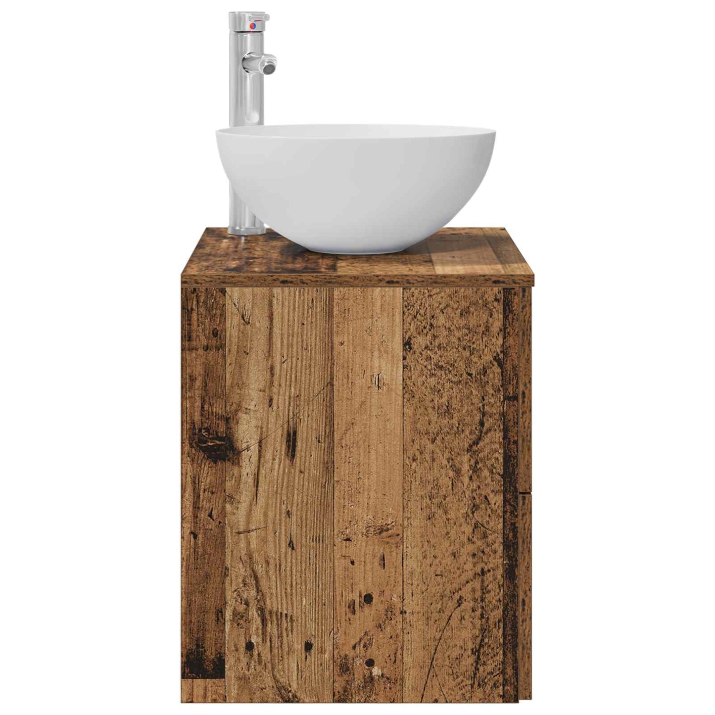 Wall-Mounted Sink Vanity Old Wood 49.5 x 35 x 63 cm