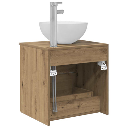 Wall-Mounted Sink Vanity Artisan Oak 49.5 x 35 x 63 cm