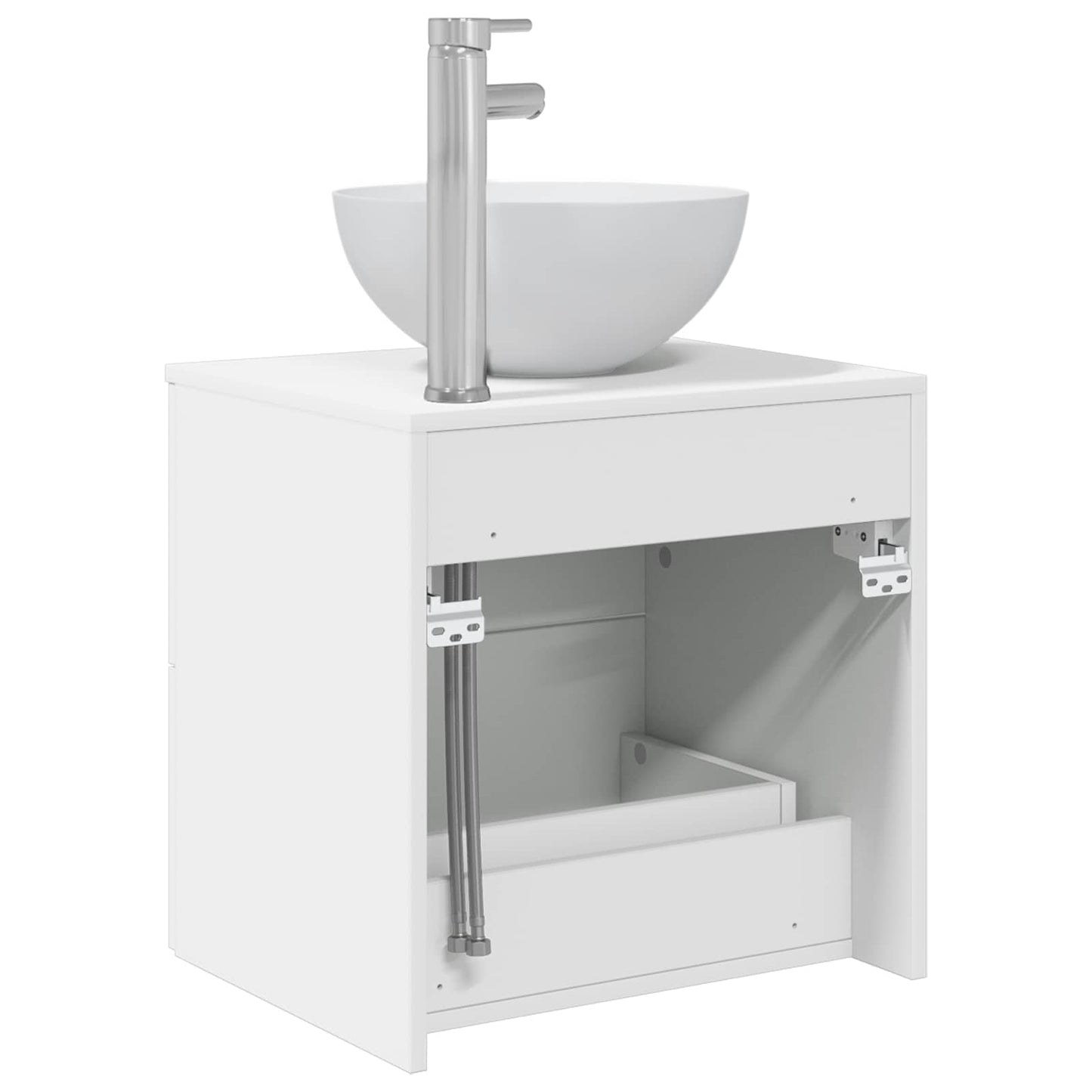 Wall-Mounted Sink Vanity White 49.5 x 41 x 64.5 cm