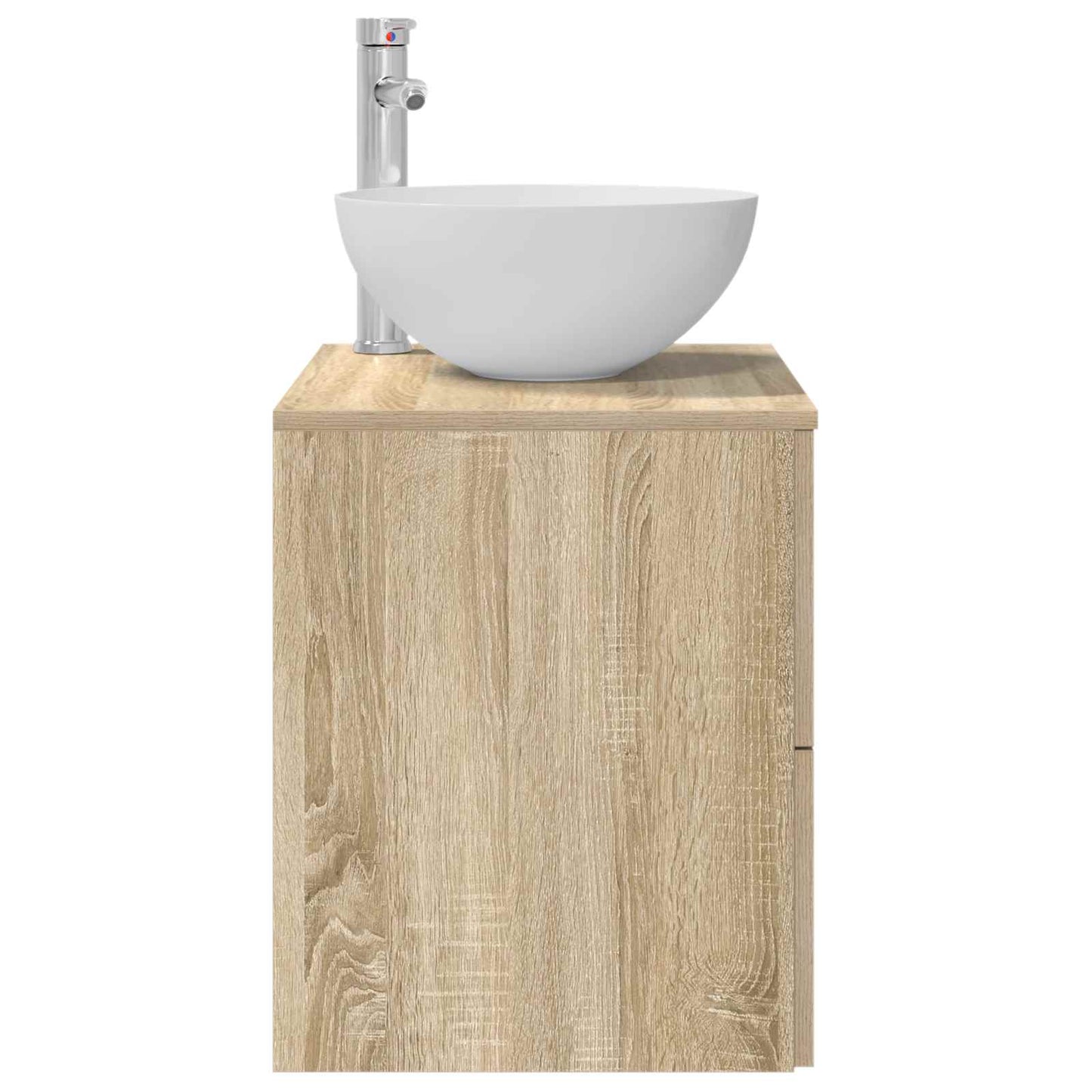 Wall-Mounted Sink Vanity Sonoma Oak 49.5 x 41 x 64.5 cm