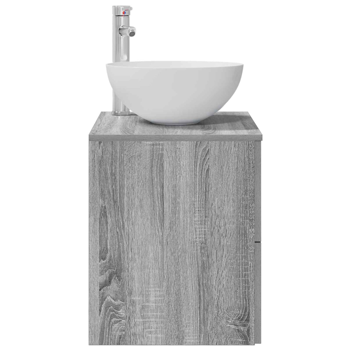 Wall-Mounted Sink Vanity Grey Sonoma 49.5 x 41 x 64.5 cm