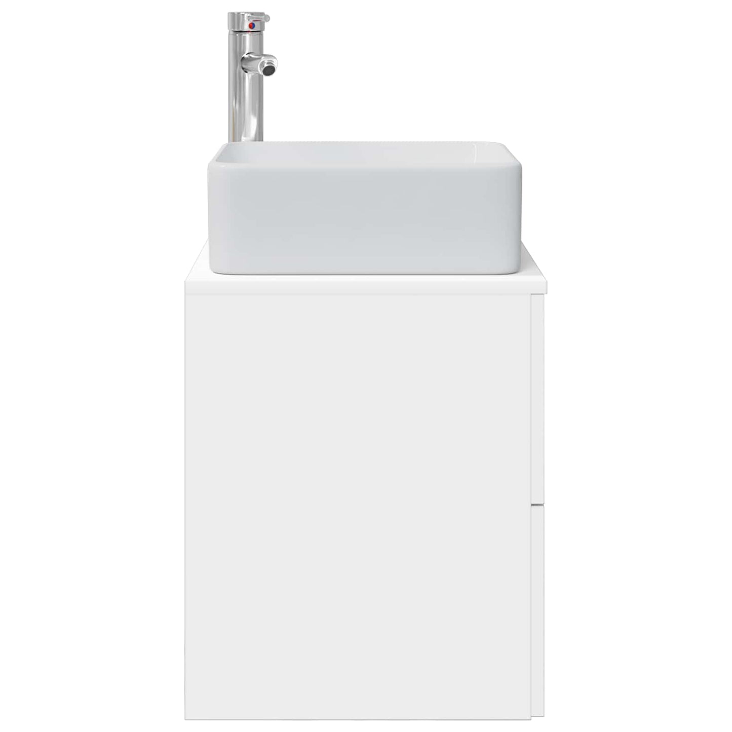 Wall-Mounted Sink Vanity White 49.5 x 41 x 63 cm