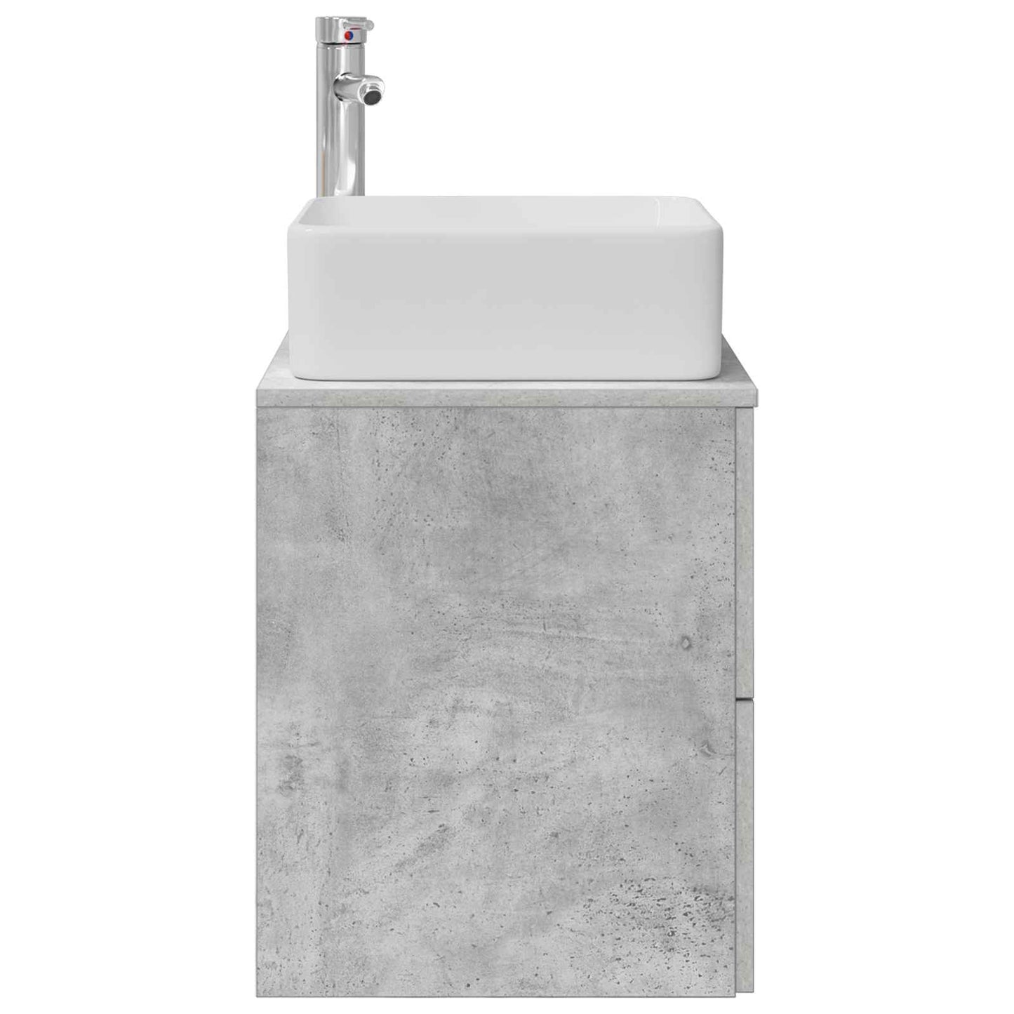 Wall-Mounted Sink Vanity Concrete Grey 49.5 x 41 x 63 cm