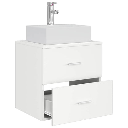 Wall-Mounted Sink Vanity White 49.5 x 41 x 62.5 cm