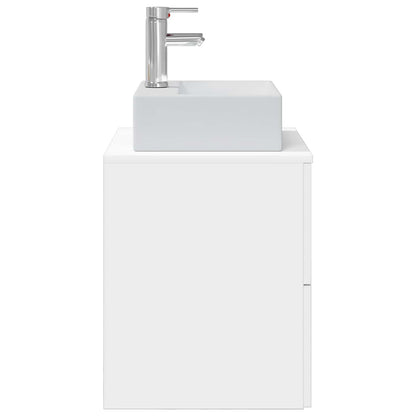 Wall-Mounted Sink Vanity White 49.5 x 41 x 62.5 cm