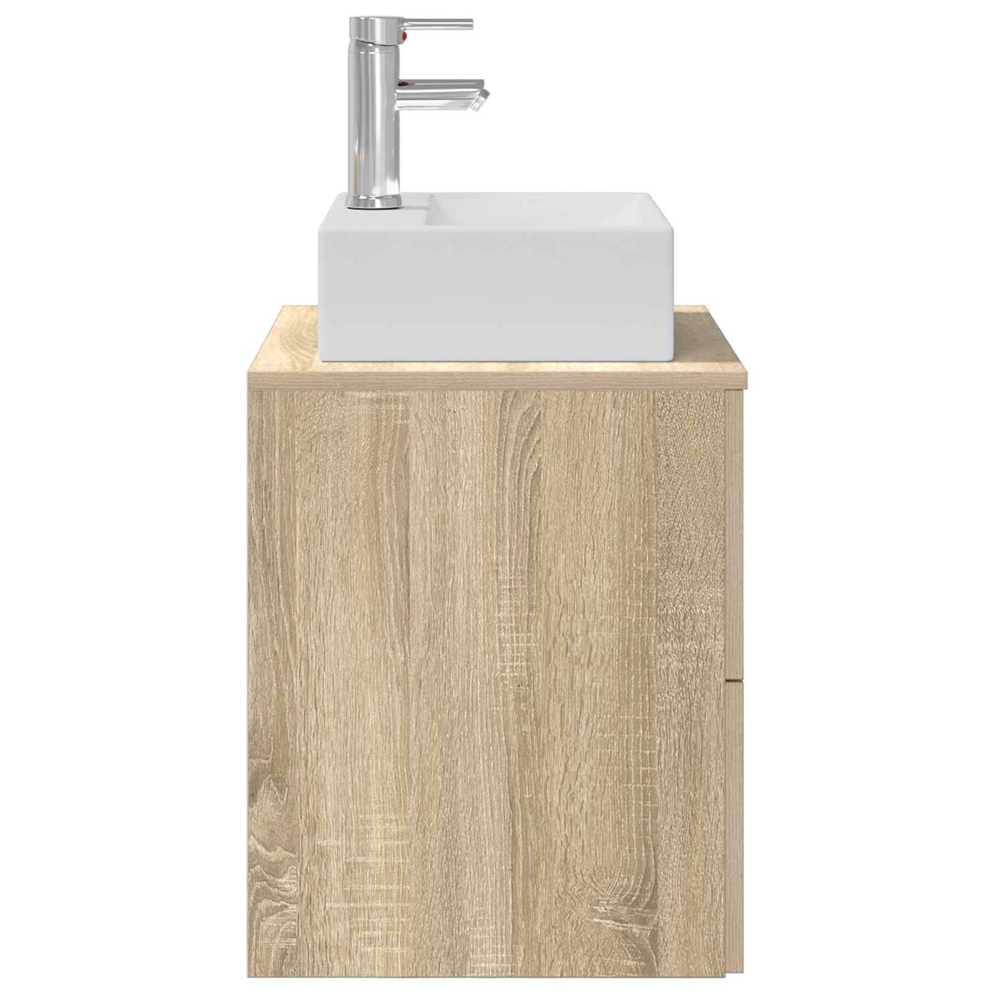 Wall-Mounted Sink Vanity Sonoma Oak 49.5 x 41 x 62.5 cm