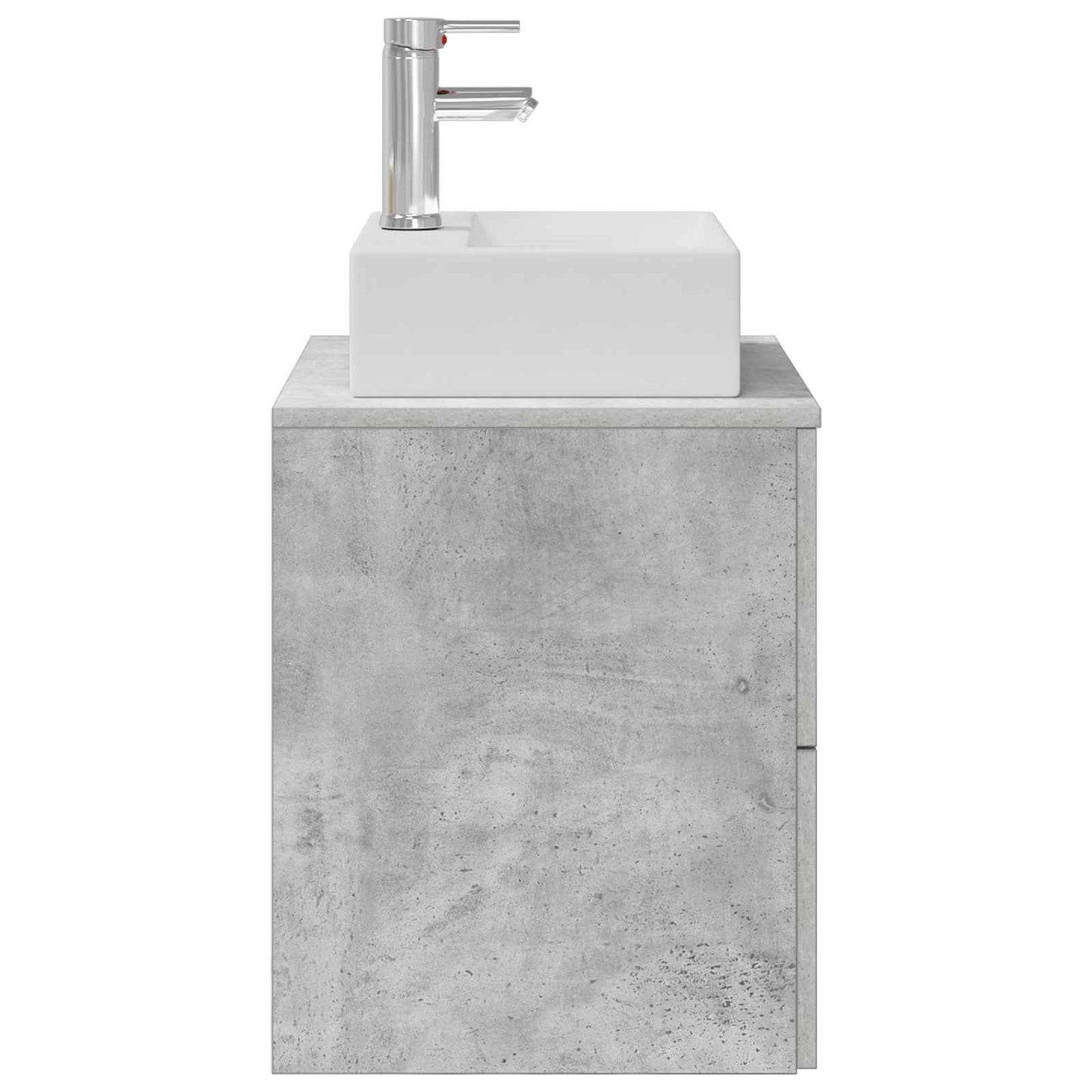 Wall-Mounted Sink Vanity Concrete Grey 49.5 x 41 x 62.5 cm
