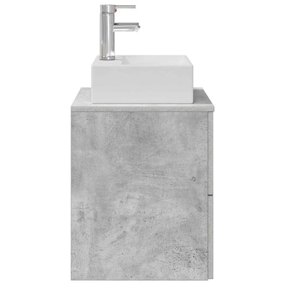 Wall-Mounted Sink Vanity Concrete Grey 49.5 x 41 x 62.5 cm