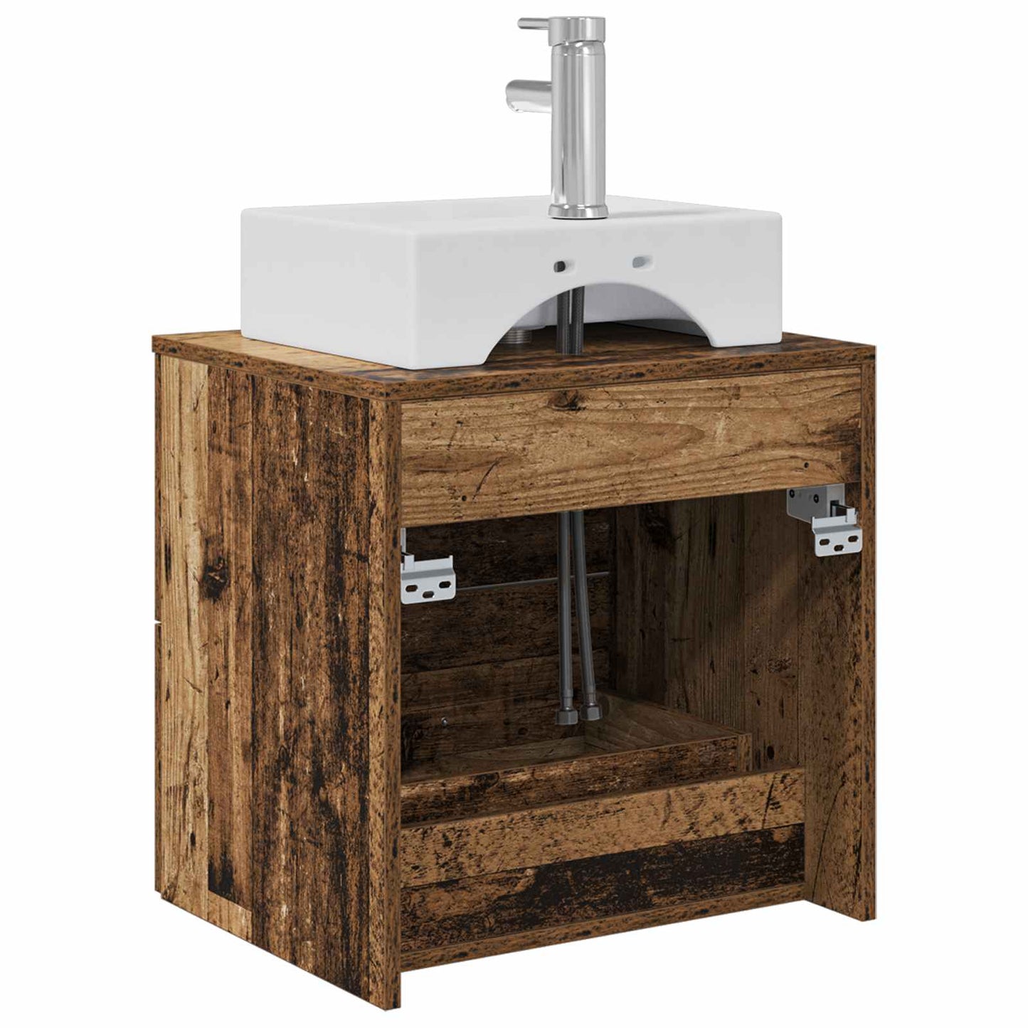 Wall-Mounted Sink Vanity Old Wood 49.5 x 41 x 62.5 cm