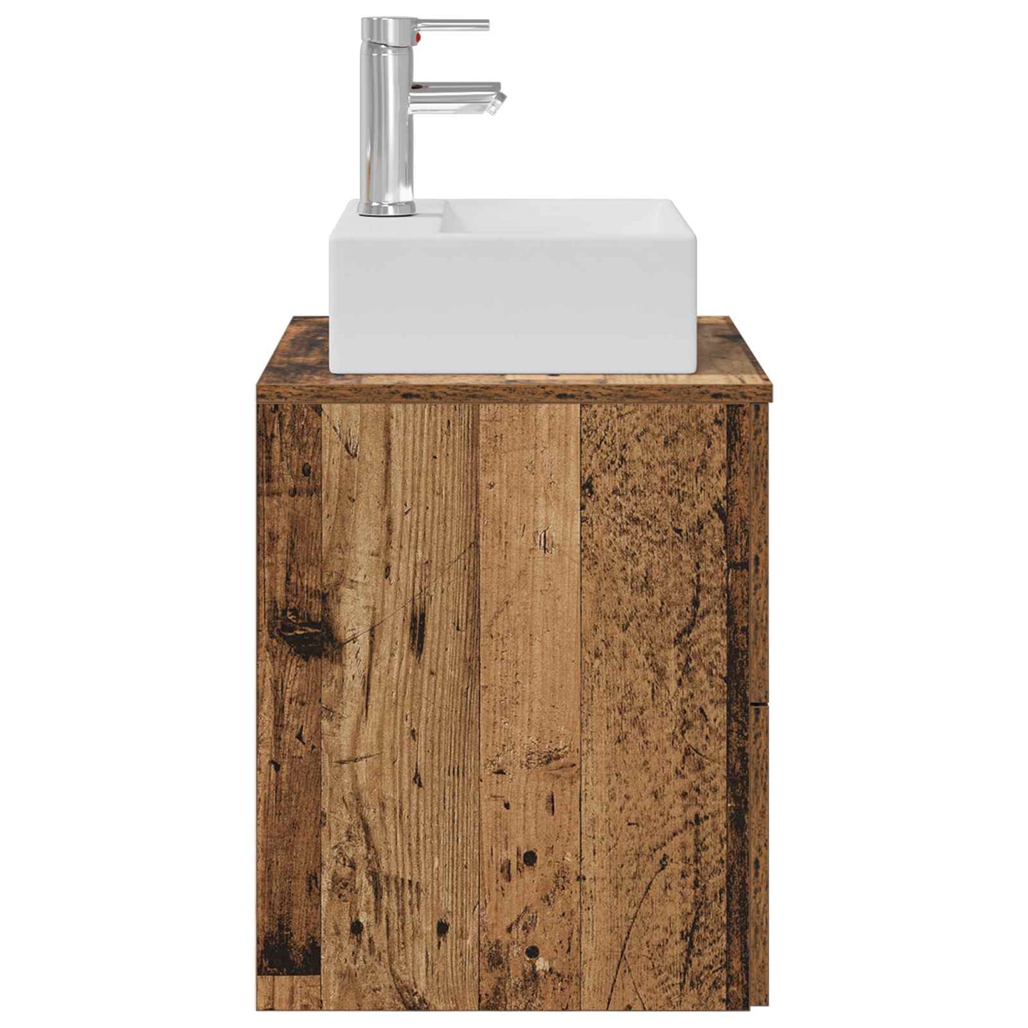 Wall-Mounted Sink Vanity Old Wood 49.5 x 41 x 62.5 cm
