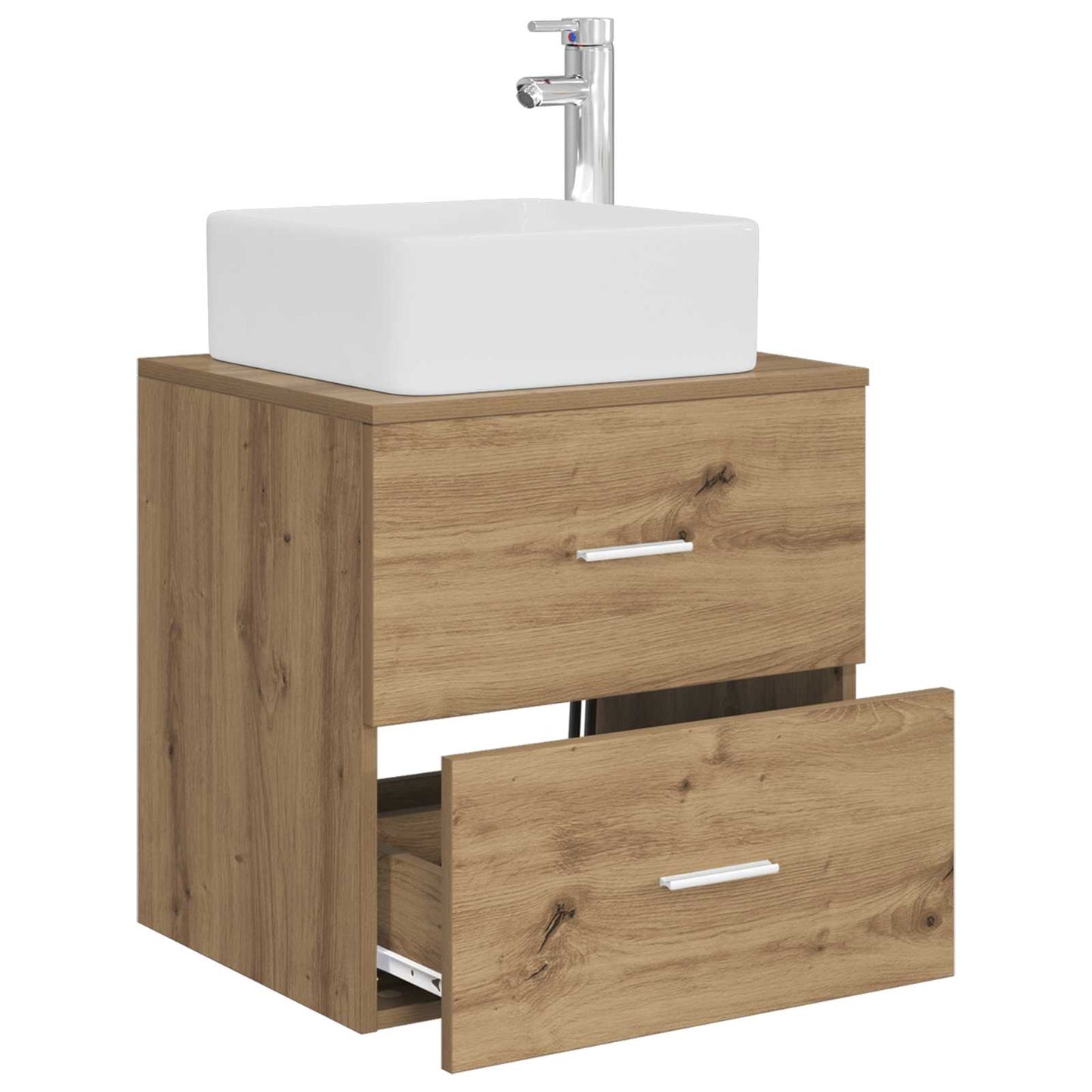 Wall-Mounted Sink Vanity Artisan Oak 53 x 34.5 x 63 cm