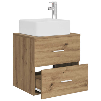 Wall-Mounted Sink Vanity Artisan Oak 53 x 34.5 x 63 cm