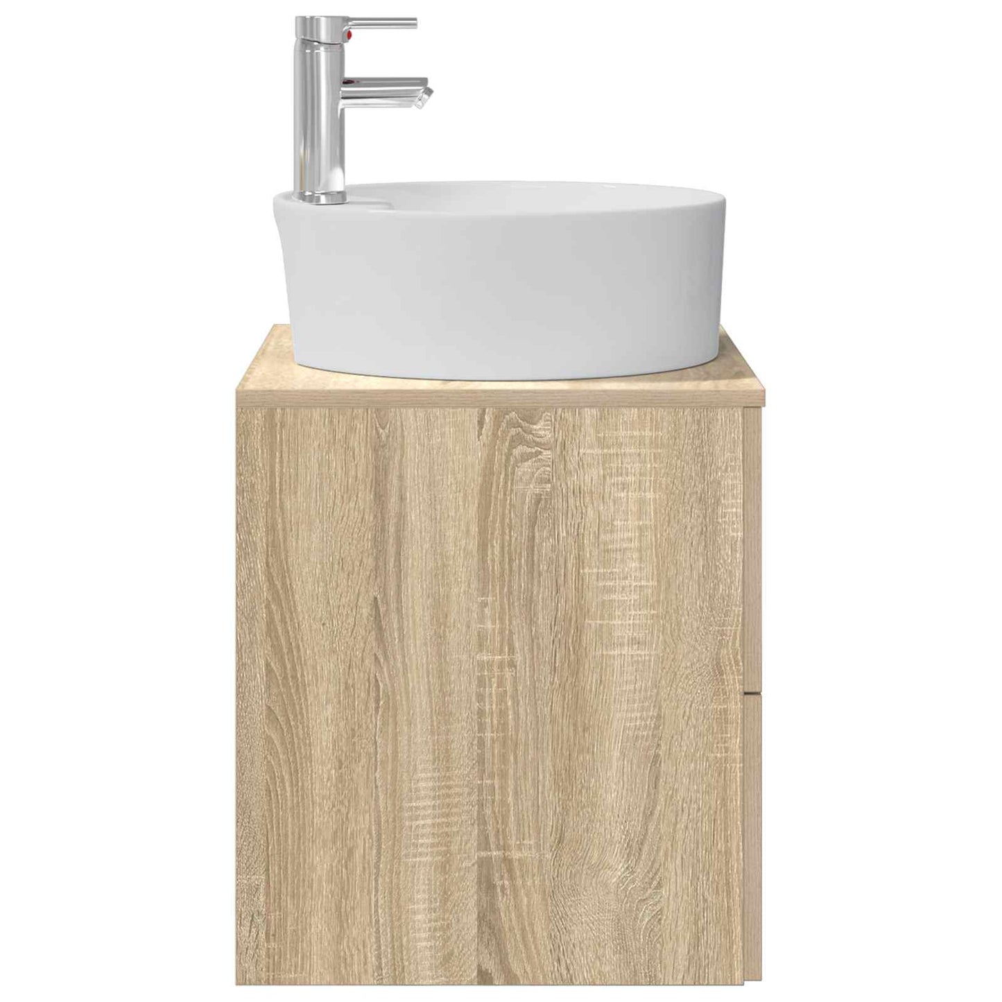 Wall-Mounted Sink Vanity Sonoma Oak 49.5 x 44.5 x 65 cm