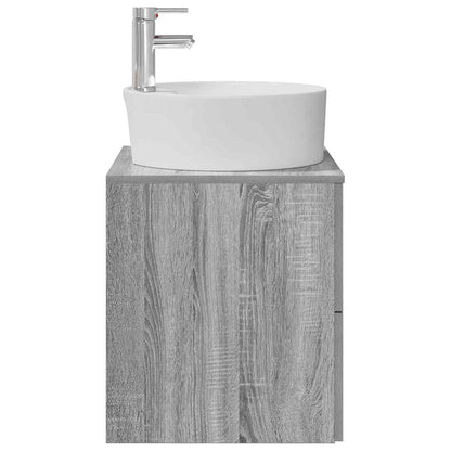 Wall-Mounted Sink Vanity Grey Sonoma 49.5 x 44.5 x 65 cm