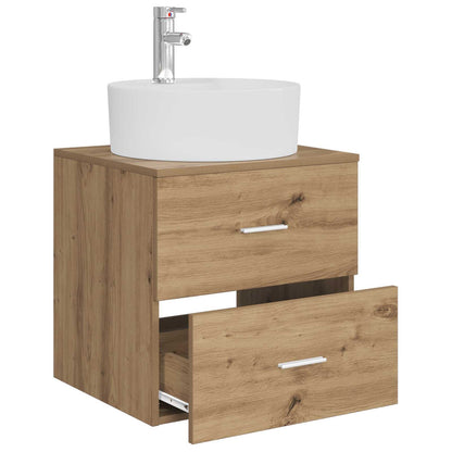 Wall-Mounted Sink Vanity Artisan Oak 49.5 x 44.5 x 65 cm