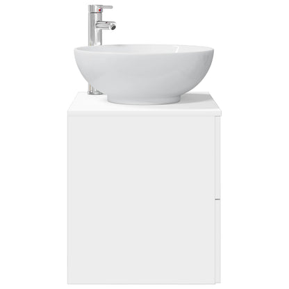 Wall-Mounted Sink Vanity White 49.5 x 44.5 x 66.5 cm