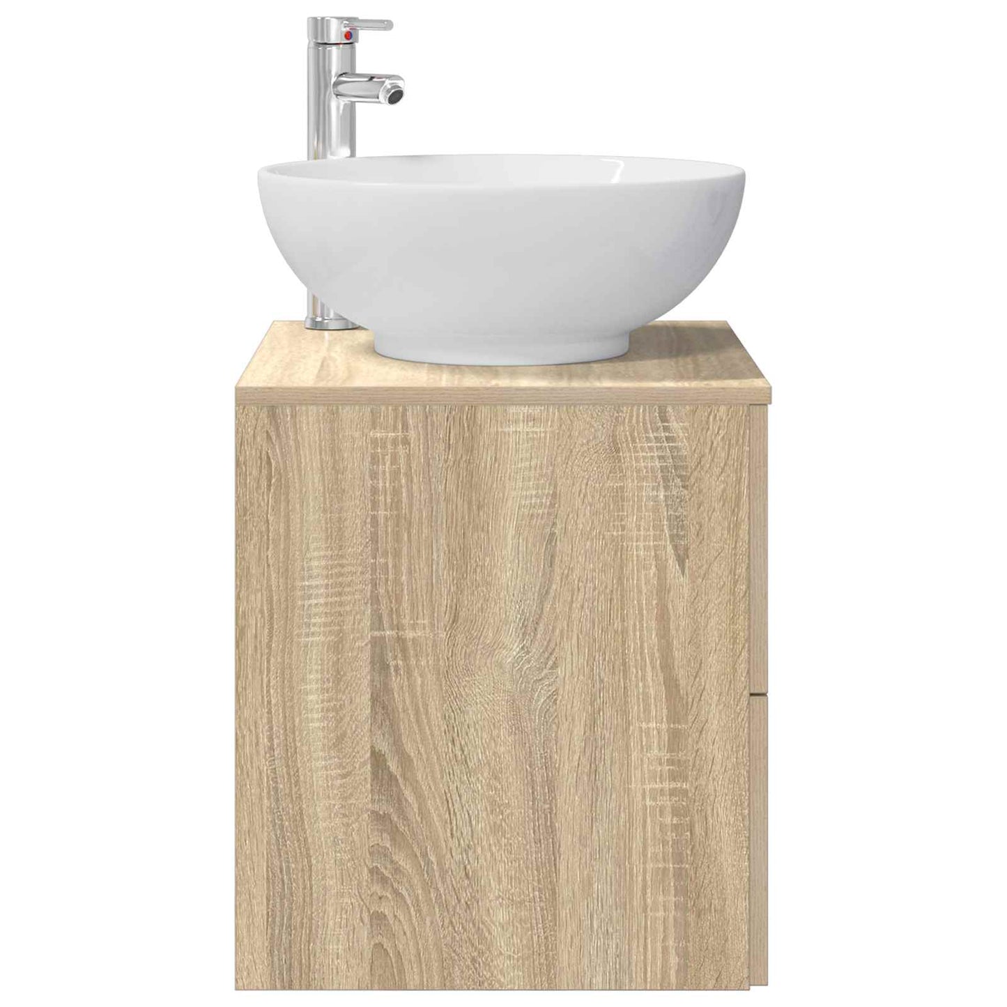 Wall-Mounted Sink Vanity Sonoma Oak 49.5 x 44.5 x 66.5 cm