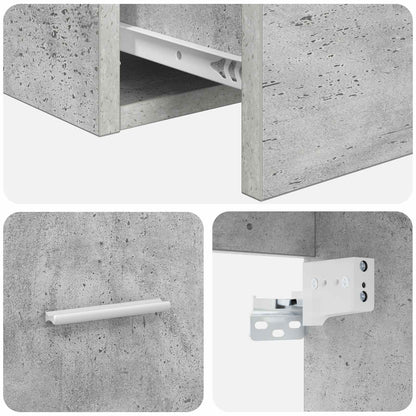 Wall-Mounted Sink Vanity Concrete Grey 49.5 x 44.5 x 66.5 cm