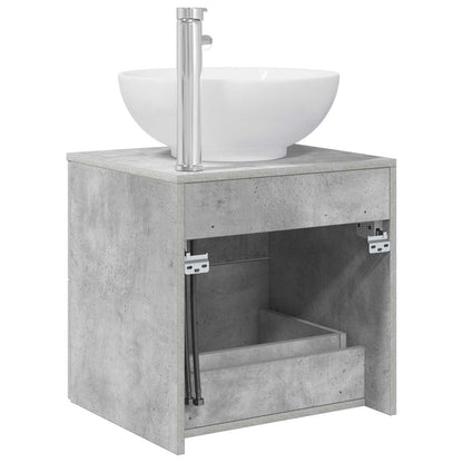 Wall-Mounted Sink Vanity Concrete Grey 49.5 x 44.5 x 66.5 cm