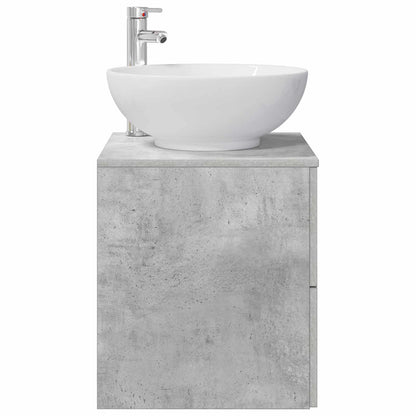 Wall-Mounted Sink Vanity Concrete Grey 49.5 x 44.5 x 66.5 cm