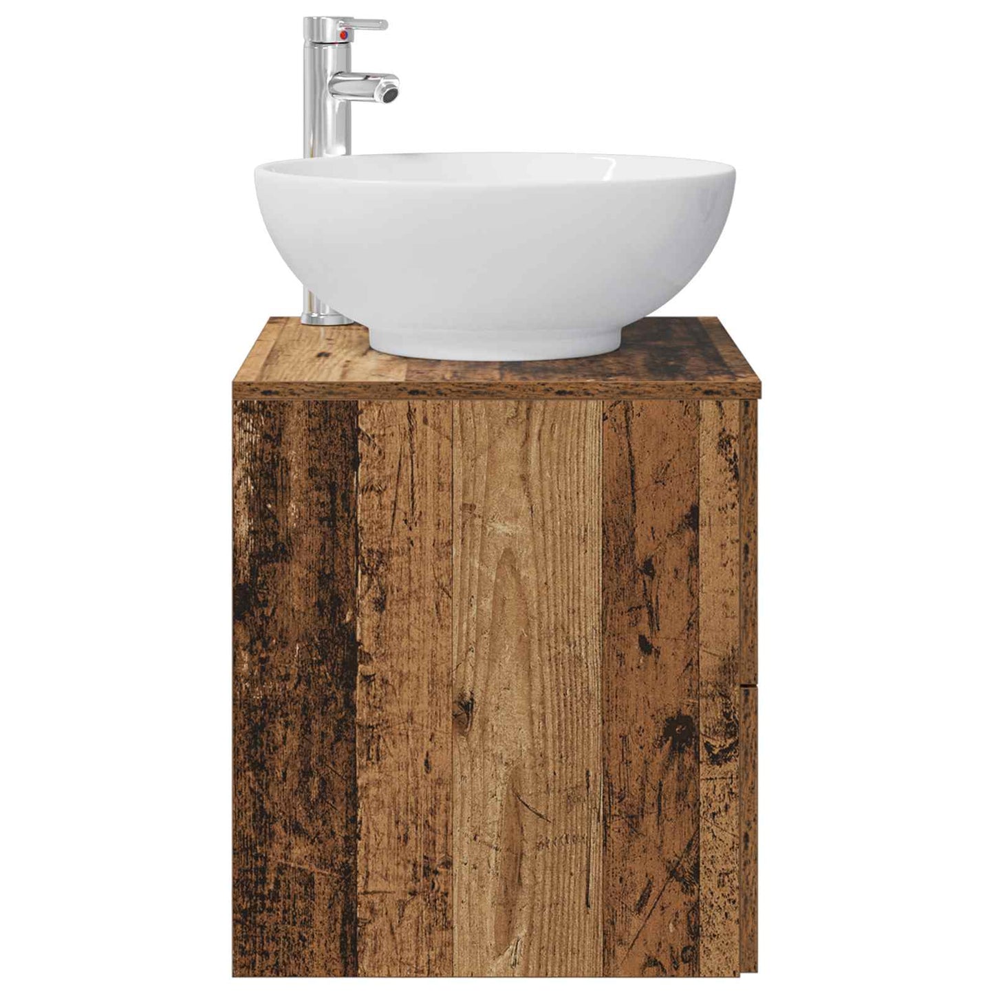 Wall-Mounted Sink Vanity Old Wood 49.5 x 44.5 x 66.5 cm