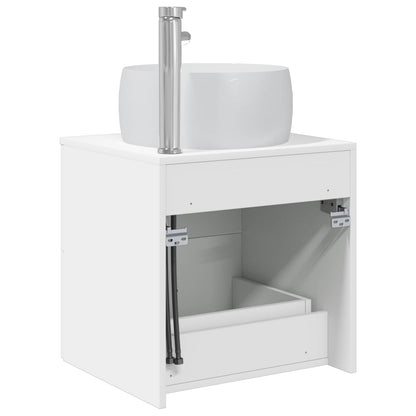 Wall-Mounted Sink Vanity White 49.5 x 44.5 x 66 cm