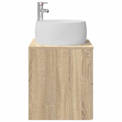 Wall-Mounted Sink Vanity Sonoma Oak 49.5 x 44.5 x 66 cm