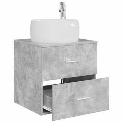 Wall-Mounted Sink Vanity Concrete Grey 49.5 x 44.5 x 66 cm