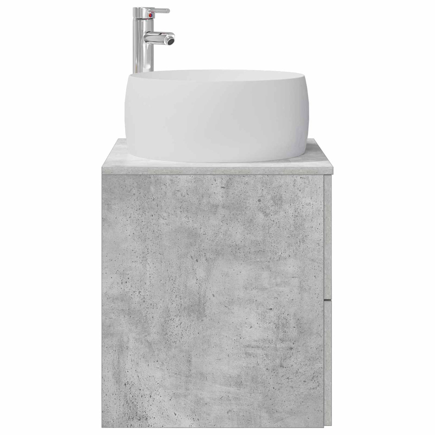 Wall-Mounted Sink Vanity Concrete Grey 49.5 x 44.5 x 66 cm