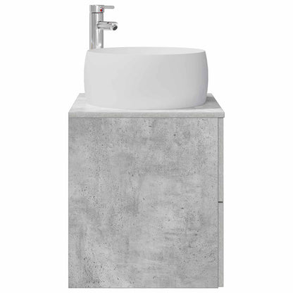 Wall-Mounted Sink Vanity Concrete Grey 49.5 x 44.5 x 66 cm
