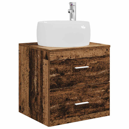 Wall-Mounted Sink Vanity Old Wood 49.5 x 44.5 x 66 cm