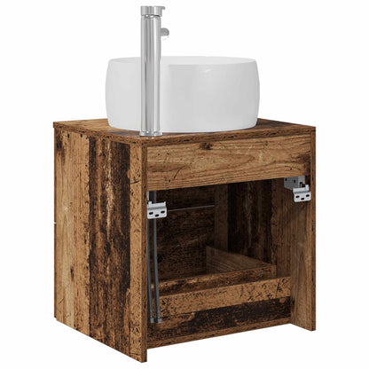 Wall-Mounted Sink Vanity Old Wood 49.5 x 44.5 x 66 cm