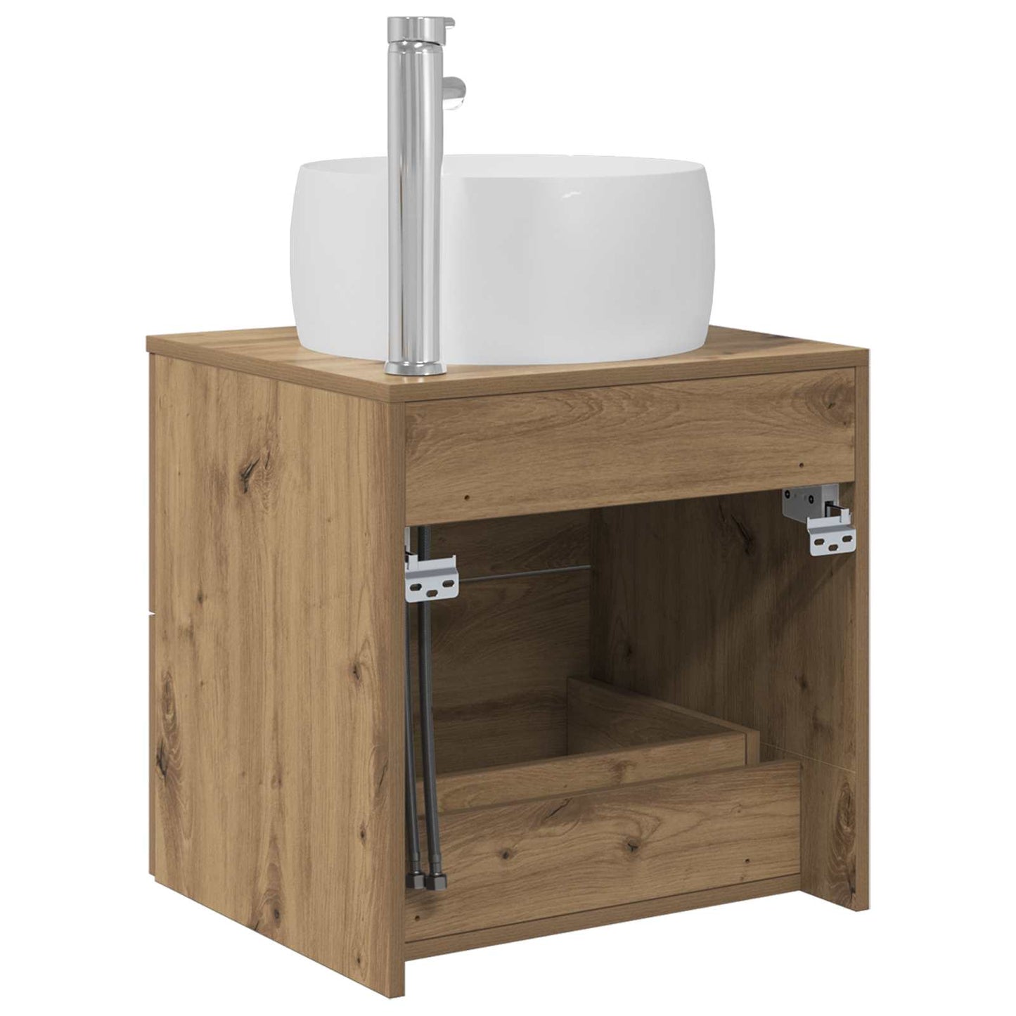 Wall-Mounted Sink Vanity Artisan Oak 49.5 x 44.5 x 66 cm
