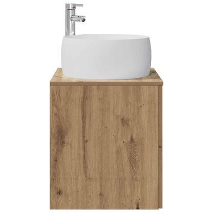 Wall-Mounted Sink Vanity Artisan Oak 49.5 x 44.5 x 66 cm