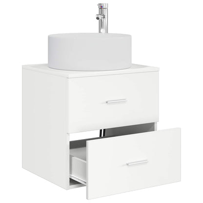 Wall-Mounted Sink Vanity White 49.5 x 44.5 x 65.5 cm