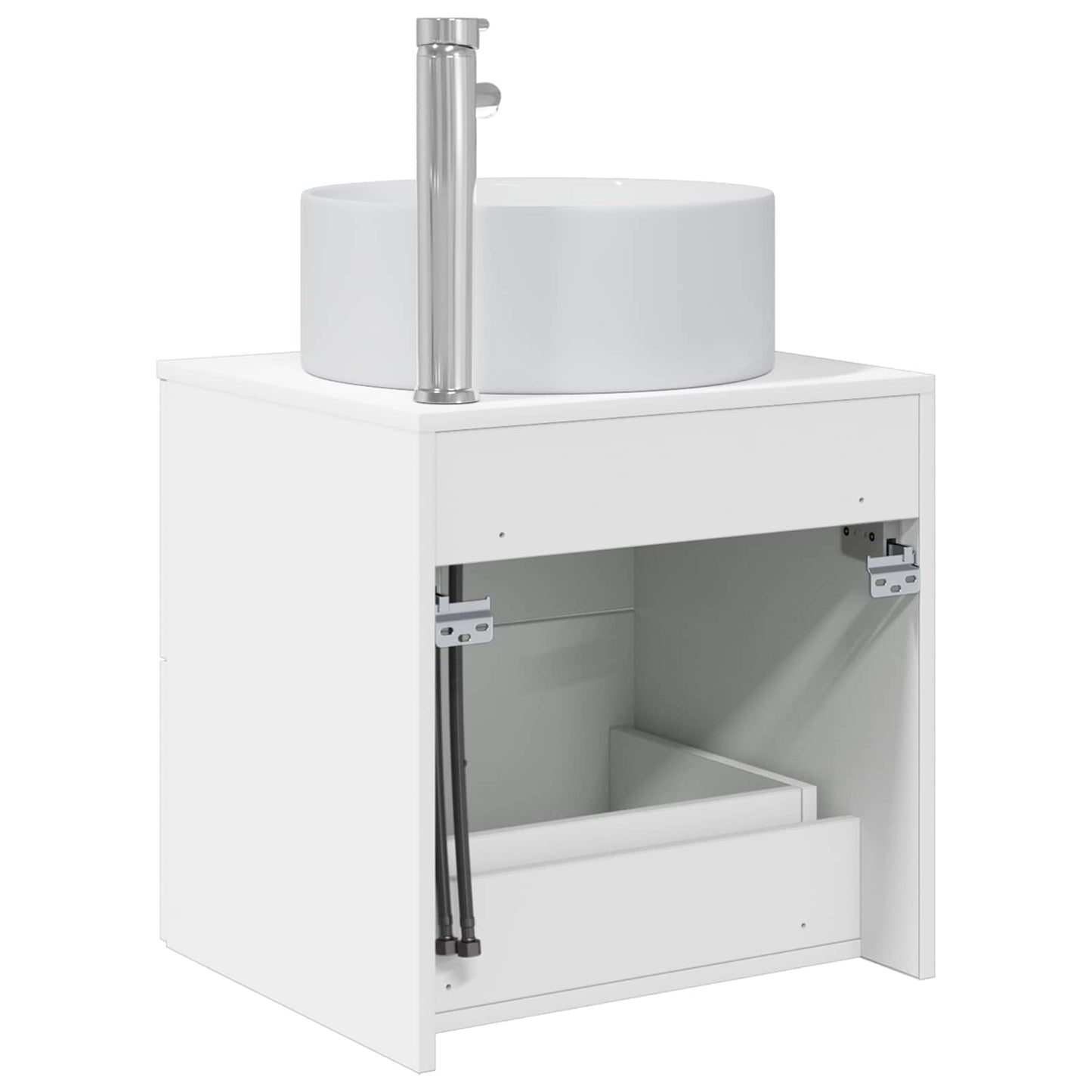 Wall-Mounted Sink Vanity White 49.5 x 44.5 x 65.5 cm