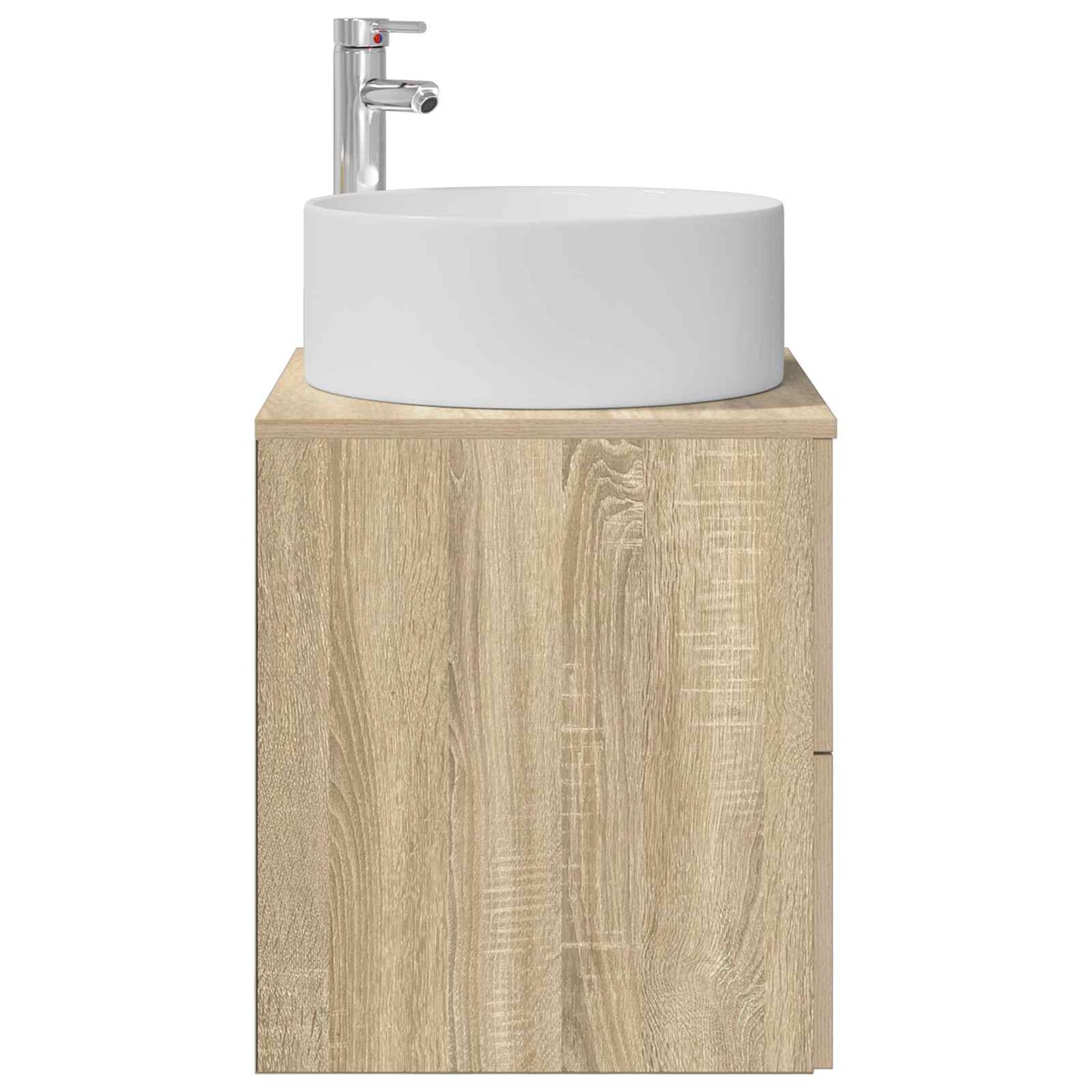 Wall-Mounted Sink Vanity Sonoma Oak 49.5 x 44.5 x 65.5 cm