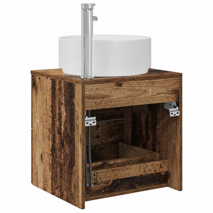 Wall-Mounted Sink Vanity Old Wood 49.5 x 44.5 x 65.5 cm