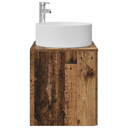 Wall-Mounted Sink Vanity Old Wood 49.5 x 44.5 x 65.5 cm