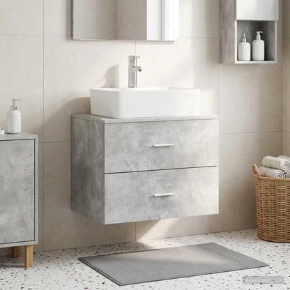 Wall-Mounted Bathroom Cabinet Concrete Grey 62.5 x 44.5 x 50 cm