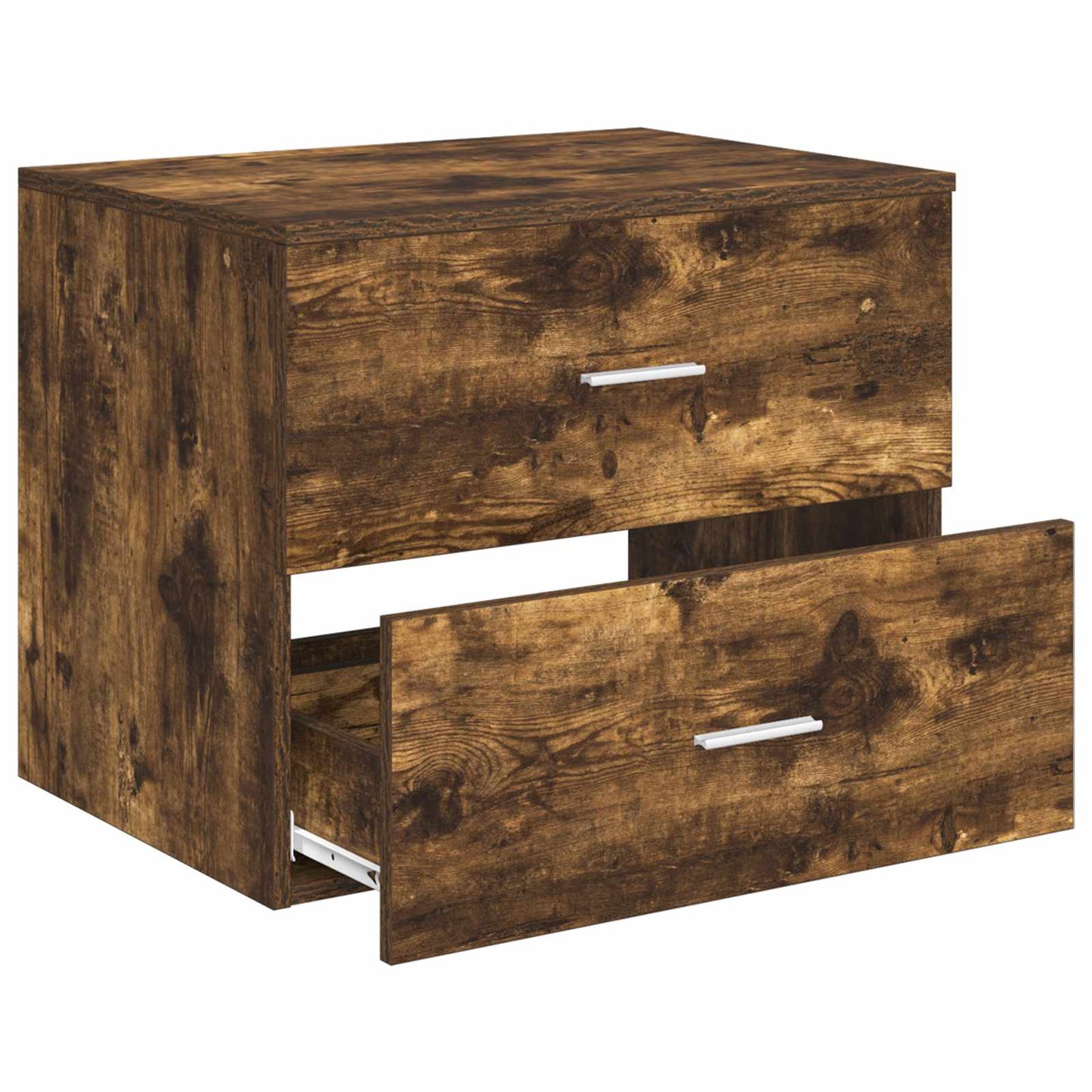 Wall-Mounted Bathroom Cabinet Smoked Oak 62.5 x 44.5 x 50 cm