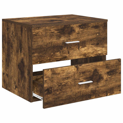 Wall-Mounted Bathroom Cabinet Smoked Oak 62.5 x 44.5 x 50 cm
