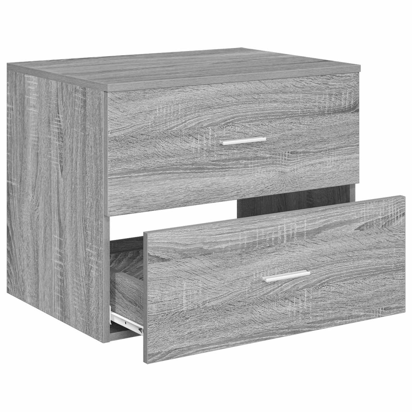 Wall-Mounted Bathroom Cabinet Grey Sonoma 62.5 x 44.5 x 50 cm