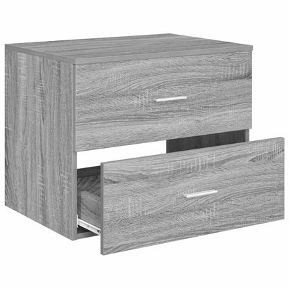Wall-Mounted Bathroom Cabinet Grey Sonoma 62.5 x 44.5 x 50 cm