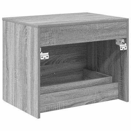 Wall-Mounted Bathroom Cabinet Grey Sonoma 62.5 x 44.5 x 50 cm